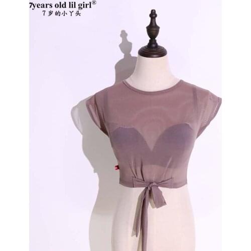 Original Oriental Dancer Sexy Water Yarn MeshSummer Dress Translucent Lacing Blouse CUE20