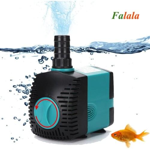 EU US 220V-240V 3-60W Aquarium Submersible Water Pump Fountain Filter Fish Pond Quiet Water Pump Tank Fountain Side Suction Pump