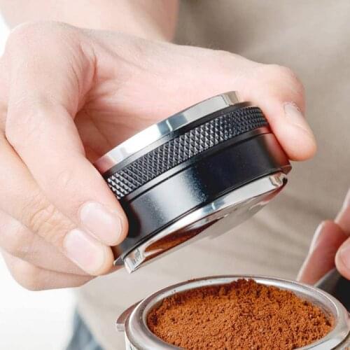 51/53/58mm Coffee Tamper Adjustable Depth Coffee Leveler 2in1 Coffee Distributor Espresso Distribution Fit Breville Portafilter