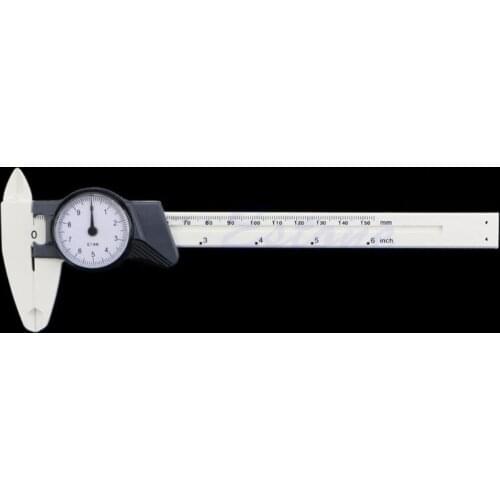 150mm 6inch Dial Caliper Plastic Vernier Caliper 4Way Gauge Micrometer 0.1mm