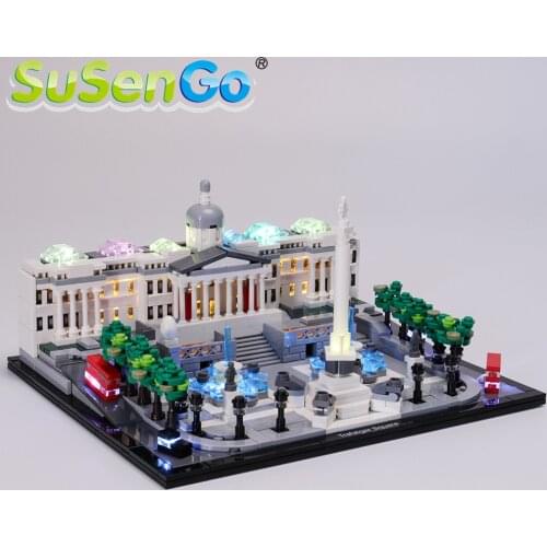 SuSenGo LED Light kit For 21045 Architecture Trafalgar Square , (Model Not Included)