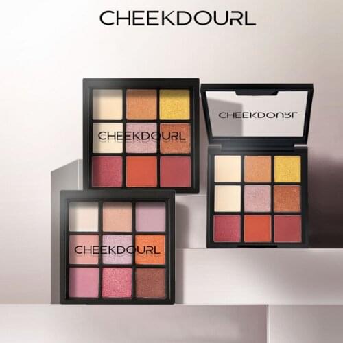 Eye Shadow 9 Color Pallette Pearl Light Flashing Sheet Matte Palette Plate Long Lasting Eye Pigments Shine Eyeshadow Makeup