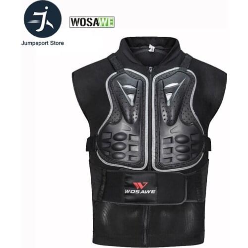 WOSAWE New Cycling Motorcycle Body Vest Rider Motocross Protective Gear Dirt Bike Racing Spine Guards Chest Back Protector