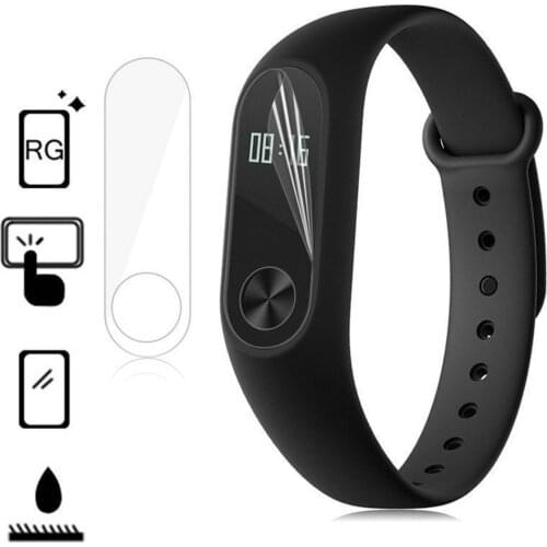 2pcs Clear Screen Protector Protective Film Guard For Xiaomi Mi Band 2 Smart Wristband Watch Screen Protector Accessories