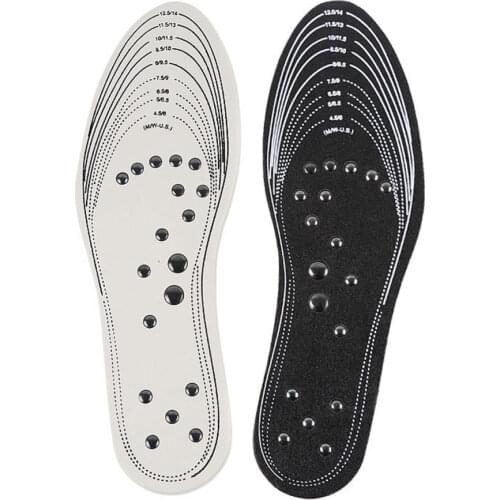 Hot New 1pair Magnetic Insoles for Massage Foot Slimming Weight Loss Memory Cotton Men Women Sport Shoes Pads Insert Insole Pad