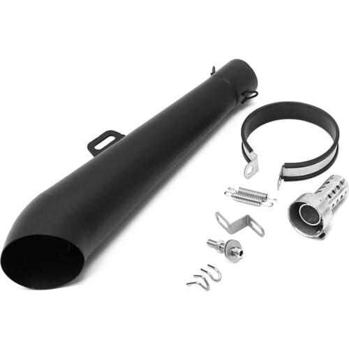 1pc Motorcycle Scooter Stainless Steel Exhaust Tail Pipe Muffler Modified Universal for Most Motorcycle with 51mm Exhaust Tube