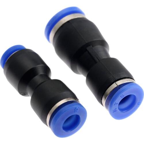 1Pc Plastic Pneumatic Fittings Push In Straight Reducer Union Connector for Air Vacuum Hose Quick Joint Coupler Pneumatic Parts