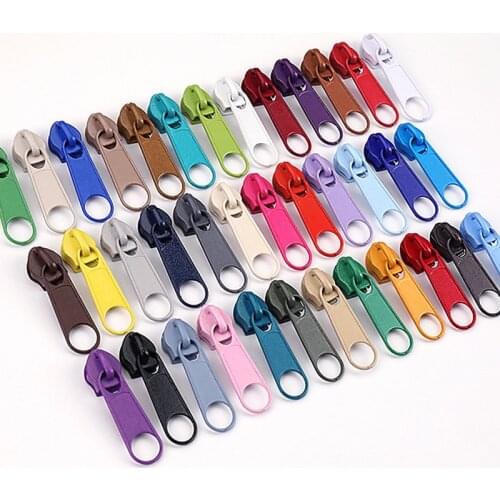 10Pcs 5# High Quality Nylon Zipper Zipper Pulls For Multicolor Zipper Slider For Bags,Dress and other Sewing Project Accessories