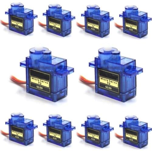 10 pcs 9G Micro Mini Servos Horns better than Servo SG90 for RC 250 450 Helicoper Airplane Car ship Boat Robot All Categories