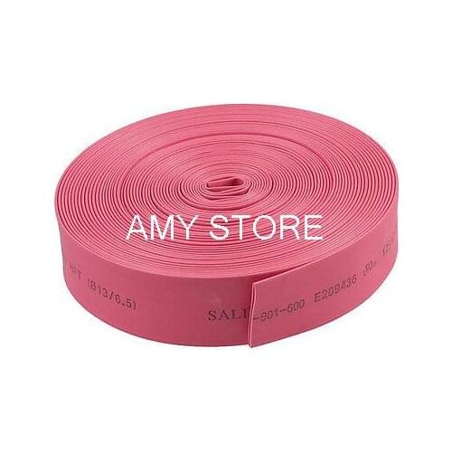 13mm Dia Red Heat Shrinking Tube Shrinkable Tubing 13M 42.7Ft Length