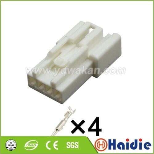 Free shipping 2sets 4pin male part of 7283-1044 plastic electric male unsealed connector