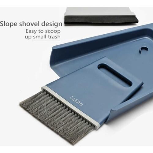 Mini Cleaning Brush Small Broom Dustpan Set Desktop Sweeper Garbage Cleaning Shovel Dusting Brush Table Home Cleaning Tool