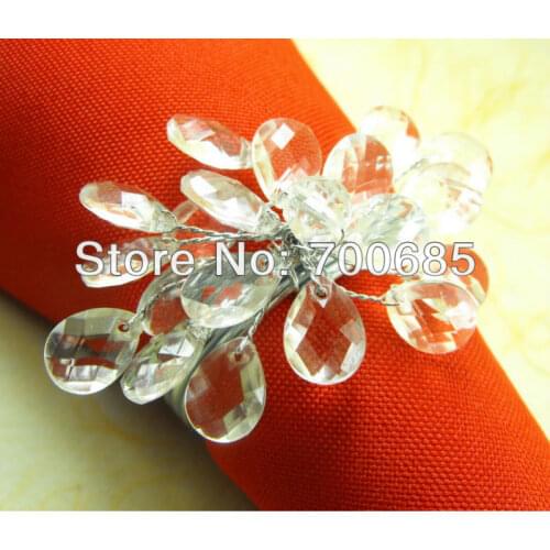 Crystal napkin rings, wholesale napkin ring, wedding napkin ring and party decoration napkin ring