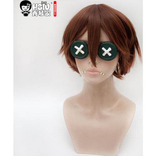 HSIU High Quality 30cm Identity V Nabb Mercenary Naib Subedar Cosplay Wig Costume Play Wigs Halloween party Anime Game Hair wig