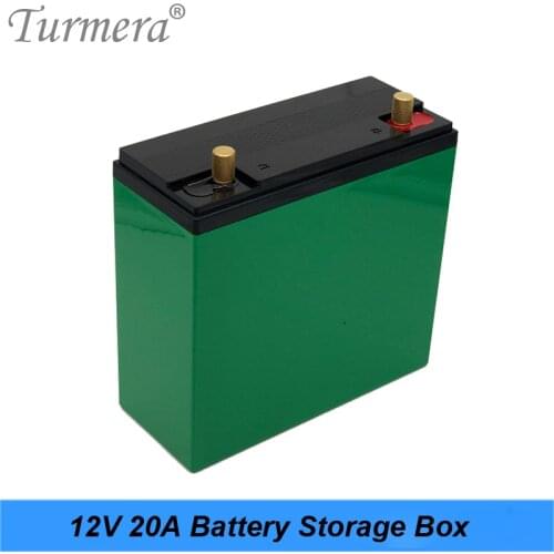 Turmera 12V 20Ah Uninterrupted Power Supply Battery Storage Box for 20*32700 3.2V Lifepo4 Battery and 56*18650 Lithium Batteries