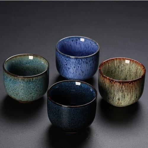 1pcs/3pcs Japanese Style Ceramic Coffee Cup Porcelain Personal Single Pottery Tea Cups Drinkware Wine Mug Water Mugs Wholesale