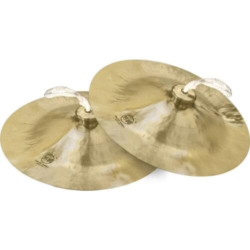 Handmade Chinese Wuhan copper Wide cymbals brass low volume cymbals Large instrument cymbals