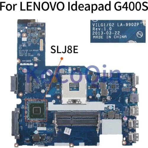 KoCoQin Laptop Motherboard For LENOVO Ideapad G400S 14.1' Inch HM76 Mainboard VILGL1/G2 LA-9902P SLJ8E