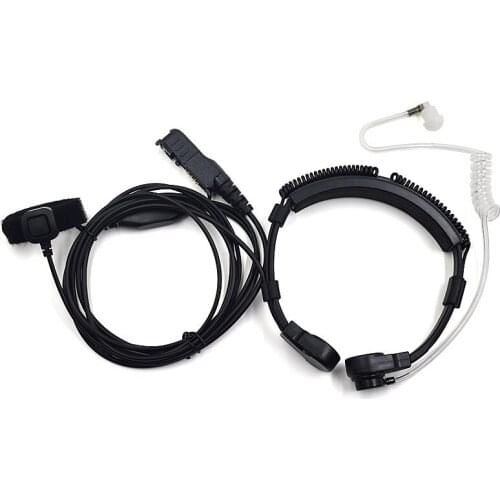 XQF Throat Microphone Vibration Mic Headset Earpiece for Motorola Ham Radio XPR3300 XPR3500 DEP550 DEP570 DP2400 Transceiver New