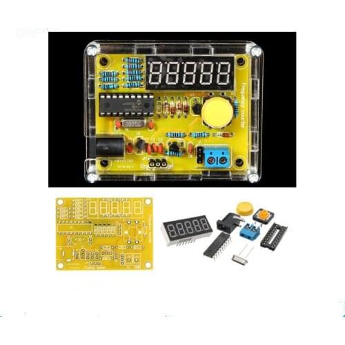 New DIY Kits 1Hz-50MHz Crystal Oscillator Tester Frequency Counter Tester Meter Shell Parts LED Tester Meter