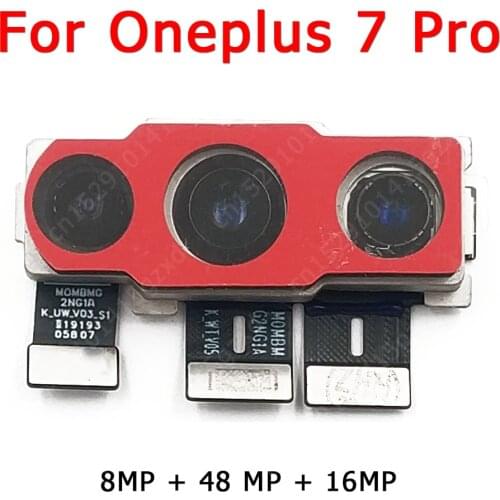 Original Rear Back Camera For Oneplus One Plus 7 Pro 7Pro Main Facing Camera Module Flex Cable Replacement Spare Parts