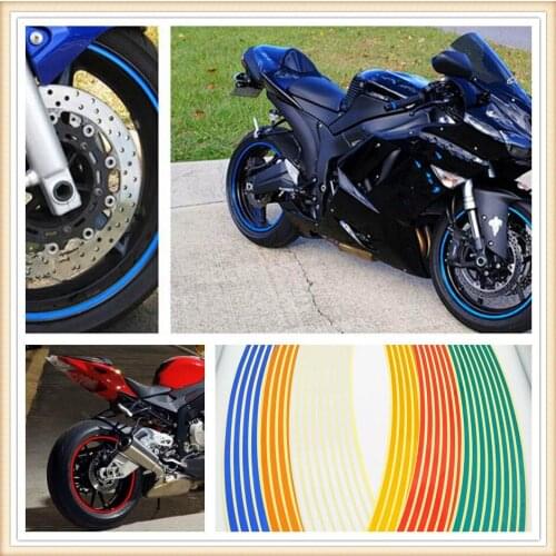 Strips Motorcycle Wheel Sticker Reflective Decals Rim Tape Bike Car Styling For TRIUMRH 1050 S HONDA XR400MOTARD CRF250L M