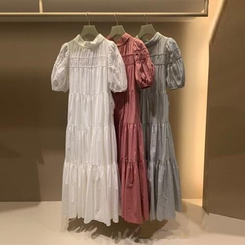 Prinsessenjurken Meisjes Costume Teenage 2021 Summer Big Girls Clothes Elegant Dresses Puff Sleeve Cute 14 16 Years Old Japanese