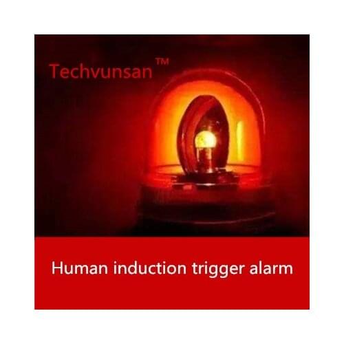 Prision theme escape room game human body induction prop body close to trigger alarm light props