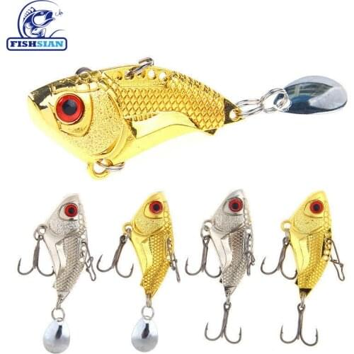 Fishsian Metal Jig Fishing Lure 6g /4.5cm Wobbler Vib Hard Bait Bass Fishing Trout Lure Saltwater Lures Trolls Isca Artificial