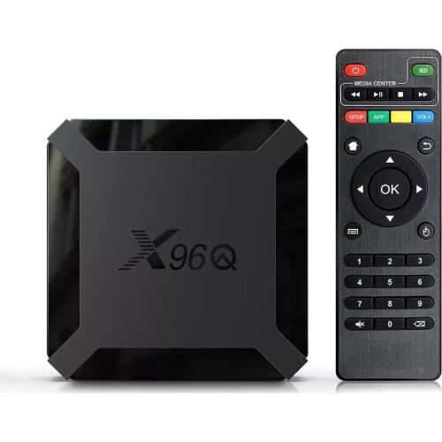 X96Q 1080P 4K Smart Set-Top TV Box Android 10 Allwinner H313 Quad Core 2.4G WiFi Wireless Network Media Player TV