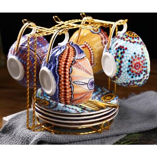 Light luxury Coffee Cup Set European small luxury bone china British afternoon tea set tea cup