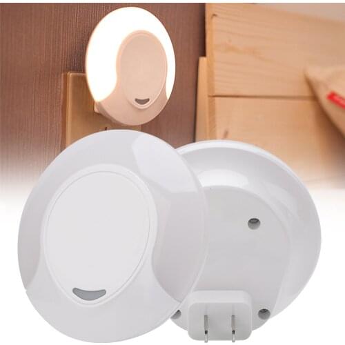 Smart Induction LED Night Light Lamp US EU Plug Indoor Lighting Bedroom Closet Cabinet Light Wireless Corridor Stair Wall Lamp