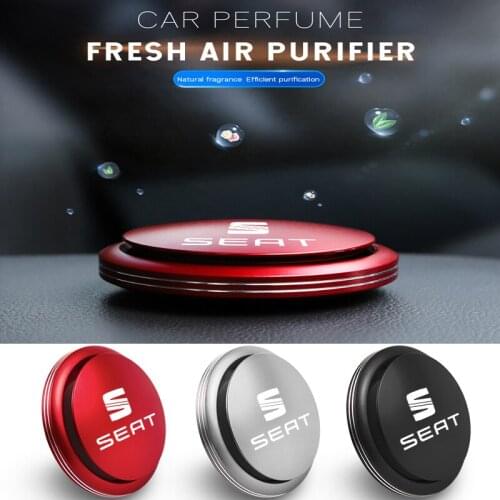 Auto Logo Rotating Car Air Freshener Perfume Interior Parts Decor Aromatherapy For Seat Leon 5f mk3 6j Ibiza Arona Altea Ateca