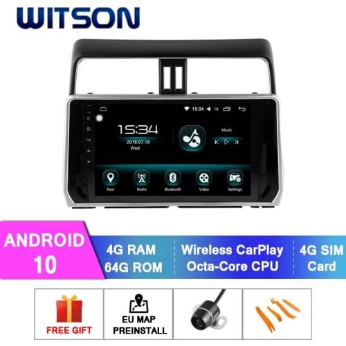 WITSON Android 10.0 CAR DVD SYSTEM for TOYOTA PRADO 2018 car dvd player link/DAB/OBD/TPMS/DVR/Wifi/3G/4G support
