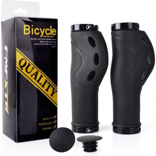 1 Pair Mtb Road Bike Skid-proof Bike Grips Anti-skid Rubber Bicycle Grips Mountain Bike Lock On Cycling Handlebars Grips