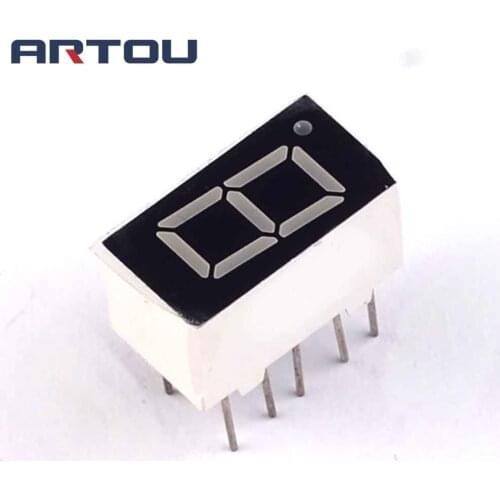 10PCS Common Anode 1Bit Digital Tube 7 segment 0.36" Red LED Display