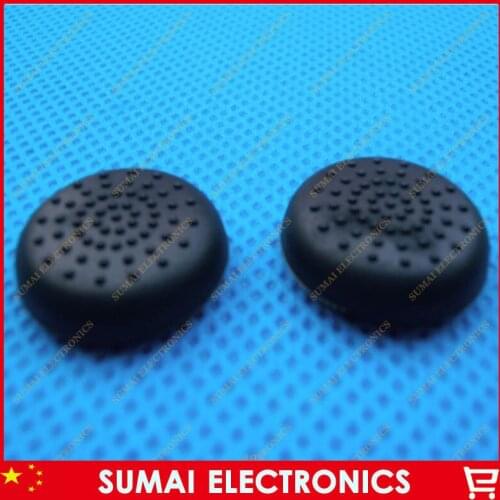 100pcs Black TPU Silicone Thumb Stick Grip Cover Caps Analog Controller Thumb stick Cap for PS4/XBOX ONE/XBOX360/PS3 Controller