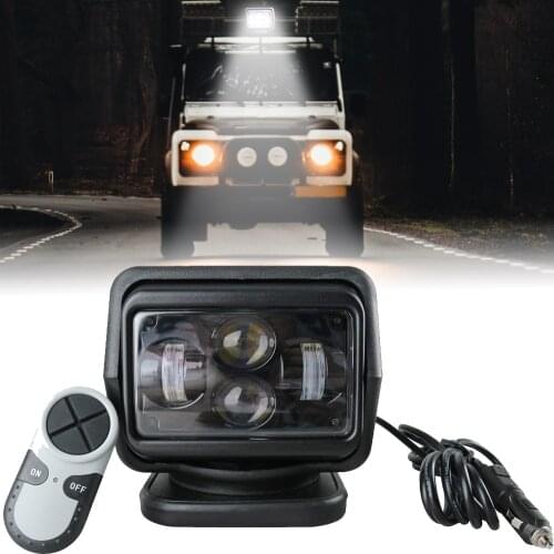 12V 24V Marine Led Searchlight Black Housing 60W Led Spot Light for Boat SUV ATV 4x4 Vehicles