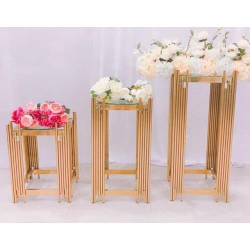3pcs/set) Cake Pillar wedding pedestal columns for mariage party event wedding dresses shop decoration