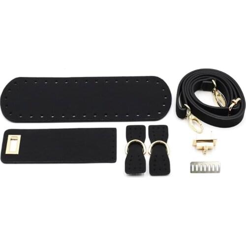 5Pcs/Set Faux Leather Shoulder Bag Sewing Accessories for DIY Hand-Woven Handbag Y3NE