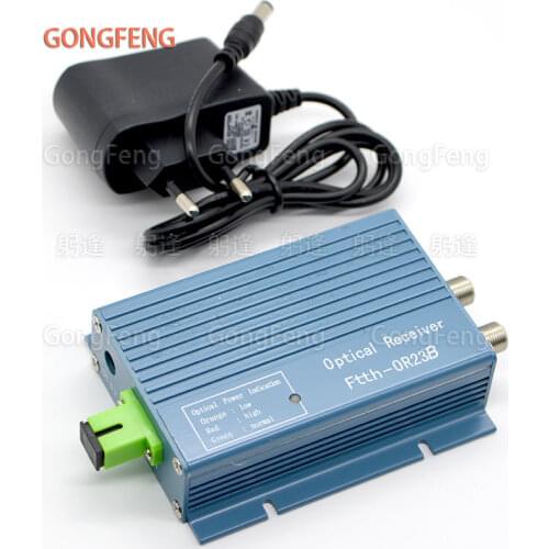 5PCS New CATV Optical Receiver OR23B With WDM, AGC Converter SC APC Connector Mini Mode Inch RF Output Free Shipping To Brazil