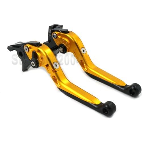 For KAWASAKI Z750 2003-2006 2005 2004 Aluminum Motorcycle Folding Extendable Adjustable Brakes Clutch Levers With Logo
