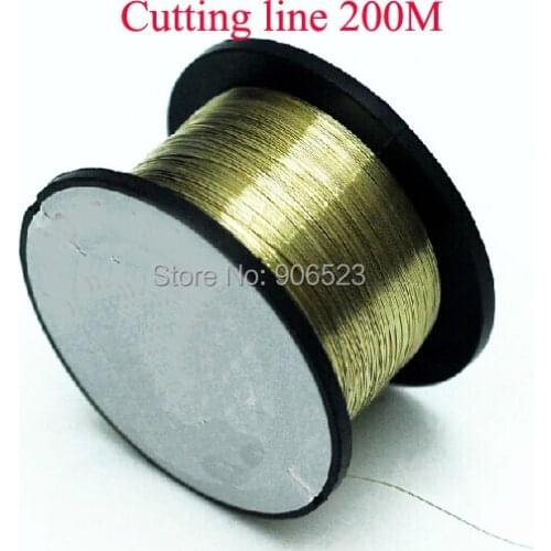 Free shipping 2pcs/lot 200M Golden Molybdenum Line Cutting Wire For Iphone/Samsung LCD Screen separator UV glue cutting