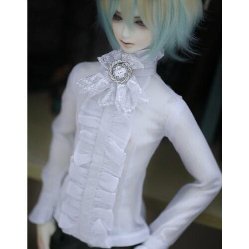 D01-P092 children handmade toy 1/3 1/4 Doll Accessories BJD/SD doll clothes Yarn-quality lace prince shirt 1pcs