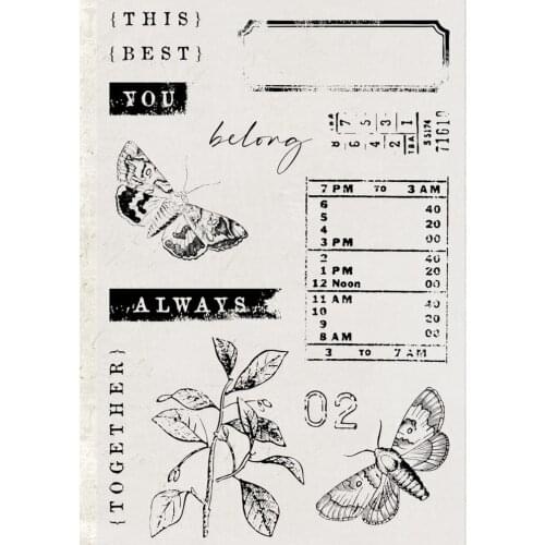 Background stamp Clear Stamp for Scrapbooking Transparent Silicone Rubber DIY Photo Album Decor F191