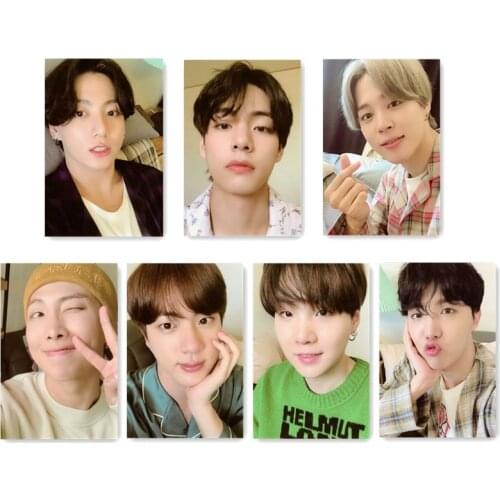 K-POP South Korean Groups Bangtan Boys Lomo Card Poster New Album BE Pajamas Card PhotoCard Cards JUNG KOOK JIMIN SUGA jin