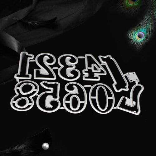 Number of Years Metal Cutting Dies Stamp Stencil for DIY Scrapbooking Photo Album Embossing Decorative Craft Die