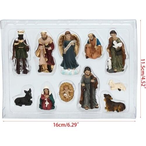 Born in Bethlehem Nativity Set - Nativity Sets for Christmas Indoor - Manger Scene Christmas Decorations - Christmas Nativity Se