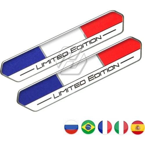Russia Spain Flag Limited Edition Decal Sticker Motorcycle Tank Case for Aprilia Ducati Yamaha Honda Suzuki Kawasaki Benelli