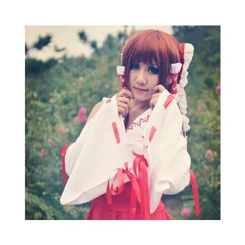 New New Animation TouHou Project Cos Hakurei Reimu Cosplay Halloween Top Role Cosplay Psychic Clothes Original Set